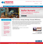 Webster Combustion website